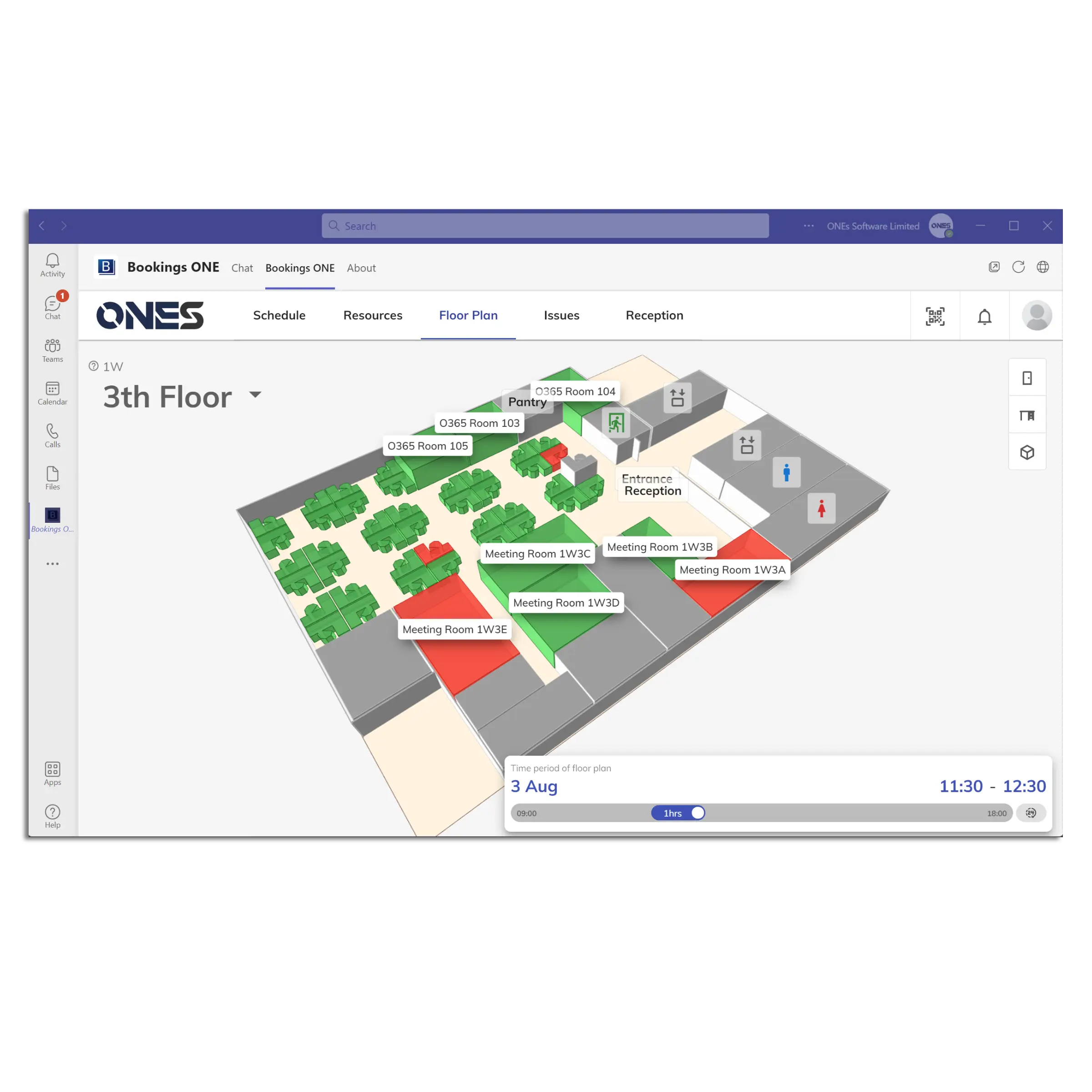 A living office view
