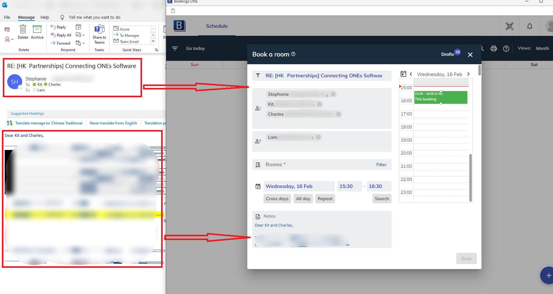 Features In Mail Page Bookings ONE Docs
